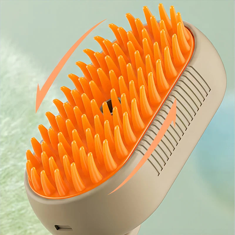 3-in-1 Dog Hair Brush Cat Hair Brush Electric Pet Cleaning Brush Steam Spray Brush Massage Hair Removal Comb Anti Flying Brush